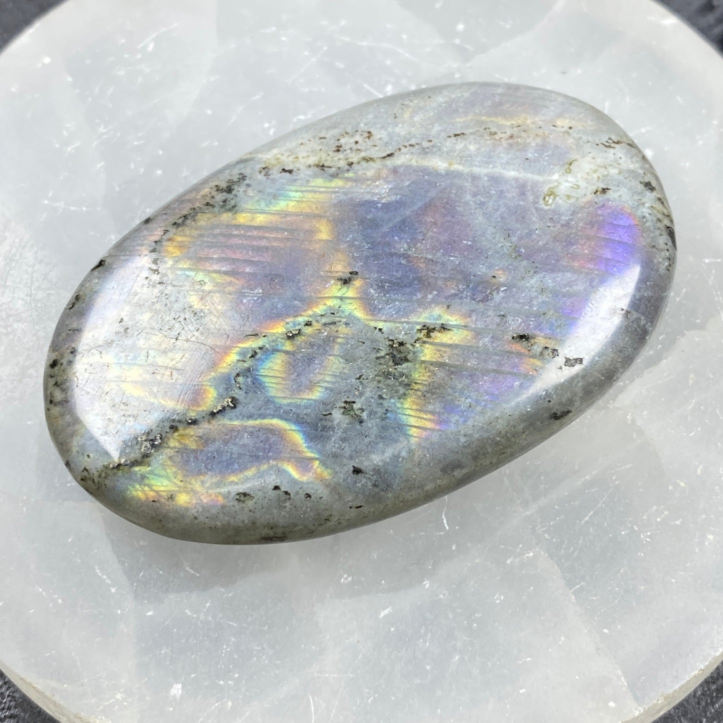Labradorite Palm Stone #7