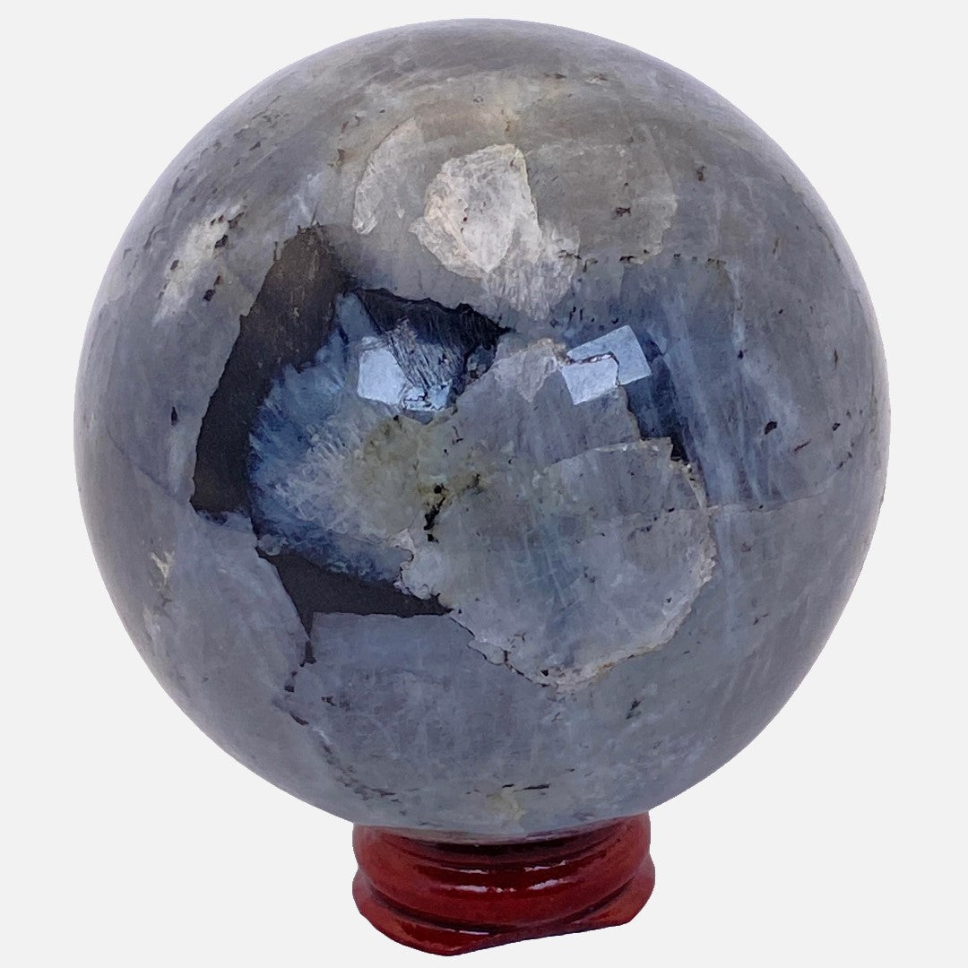 Labradorite with Larvikite Sphere #2