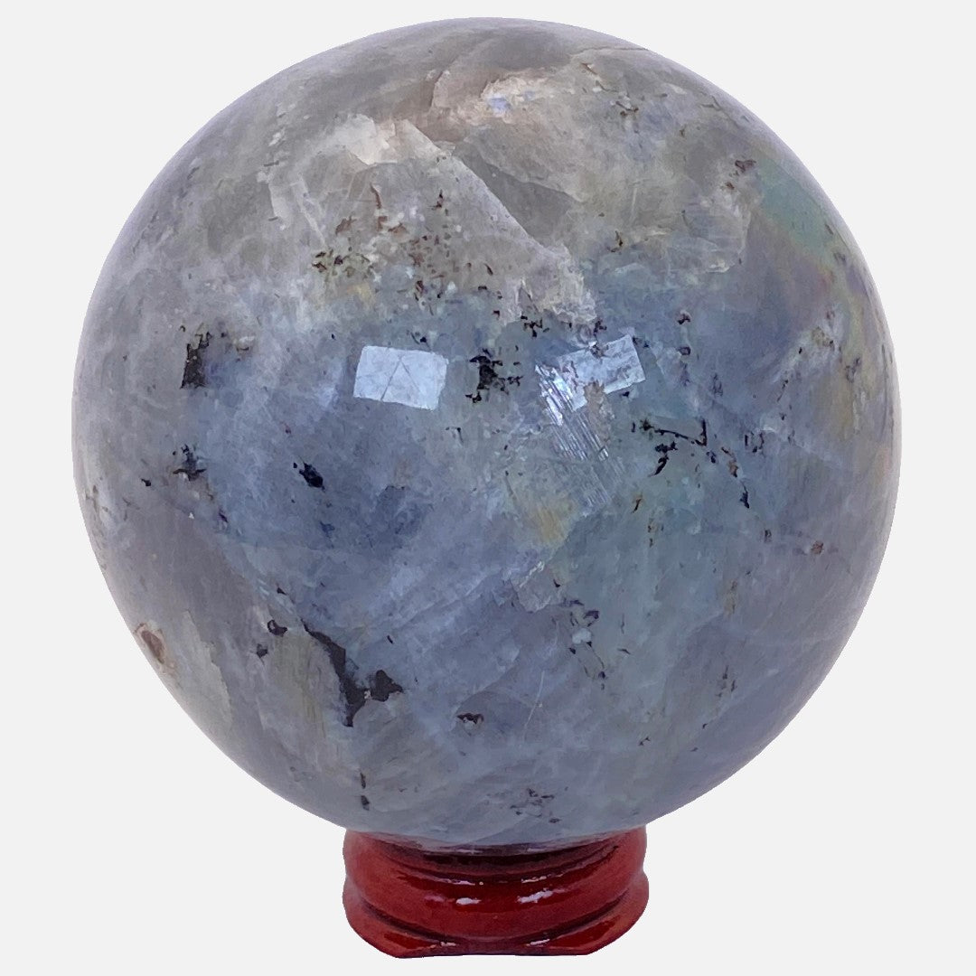 Labradorite with Larvikite Sphere #2