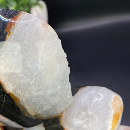 HUGE Indian Agate Angel with FREE Custom Stand - OVER 2KG!