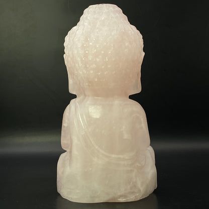 Rose Quartz Buddha #1 - LARGE - Almost 1kg!