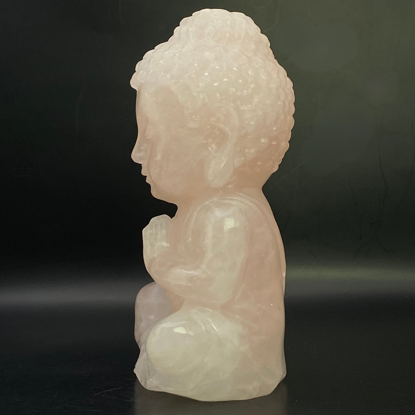 Rose Quartz Buddha #2 - LARGE - Almost 1kg!