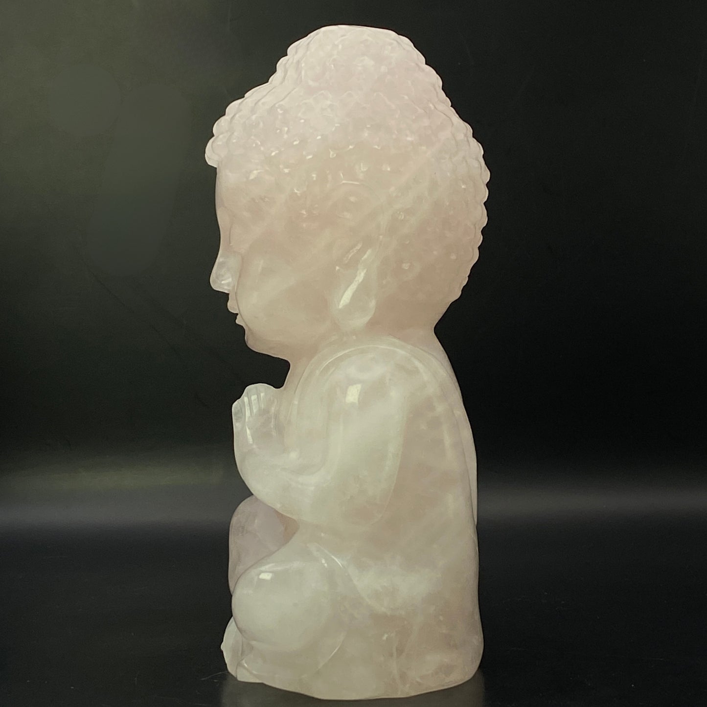 Rose Quartz Buddha #3 - LARGE - Almost 1kg!