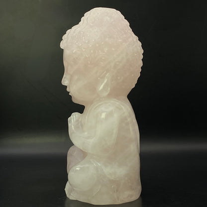 Rose Quartz Buddha #3 - LARGE - Almost 1kg!