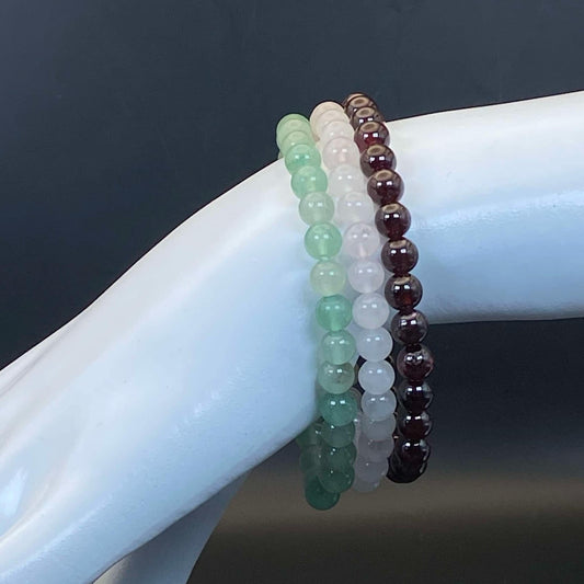 6mm 3-STACK Stretch Bracelets for LOVE & PASSION