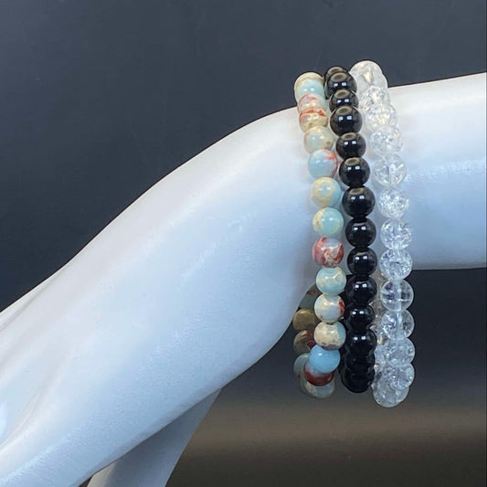 6mm INTENTIONS 3-Stack Bracelets - Manifest & Meditate