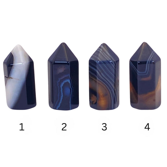 Black Banded Agate Mini Point