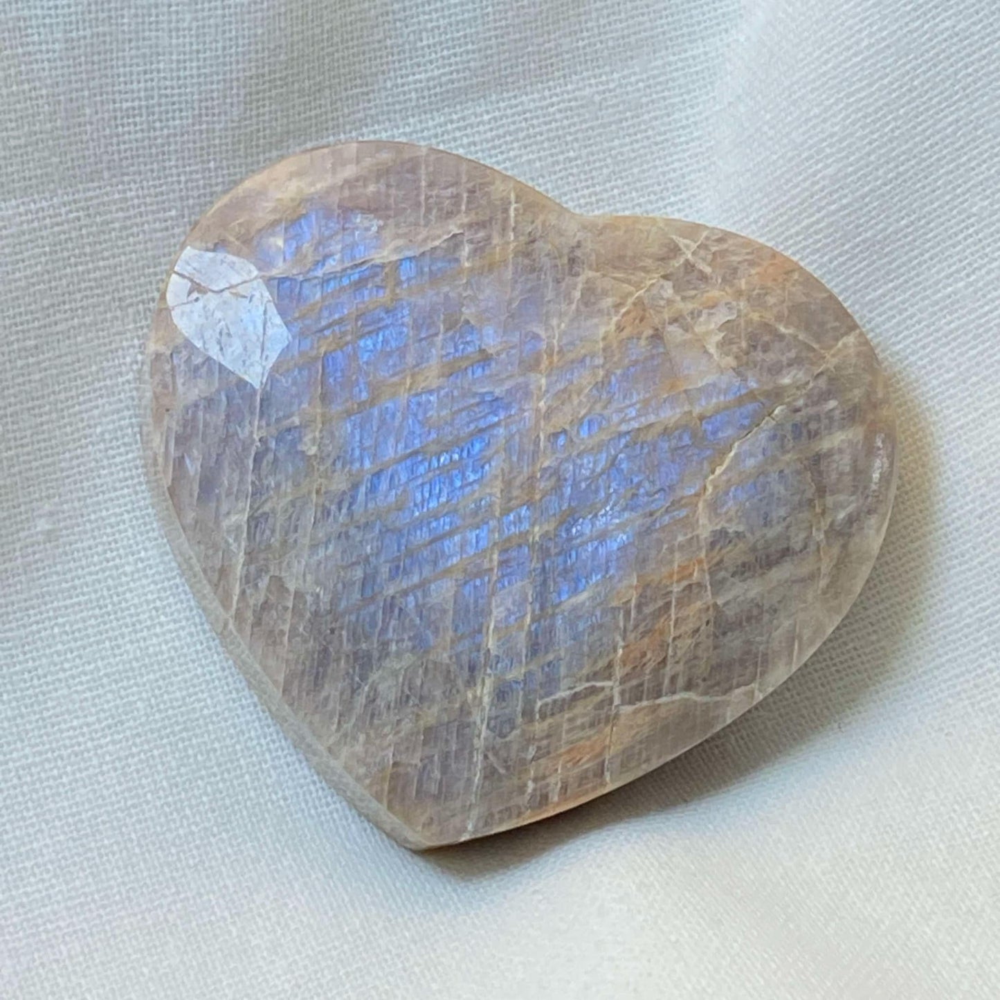 Rainbow Moonstone Heart #5