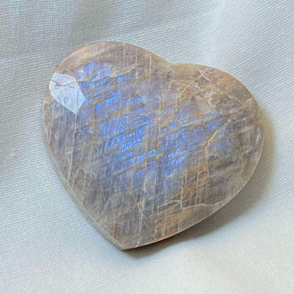 Rainbow Moonstone Heart #5