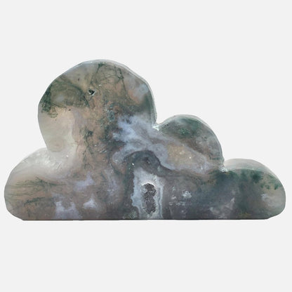 Moss Agate Cloud with Druzy #2