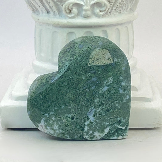 Moss Agate Heart #8