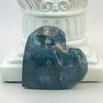 Moss Agate Heart #9