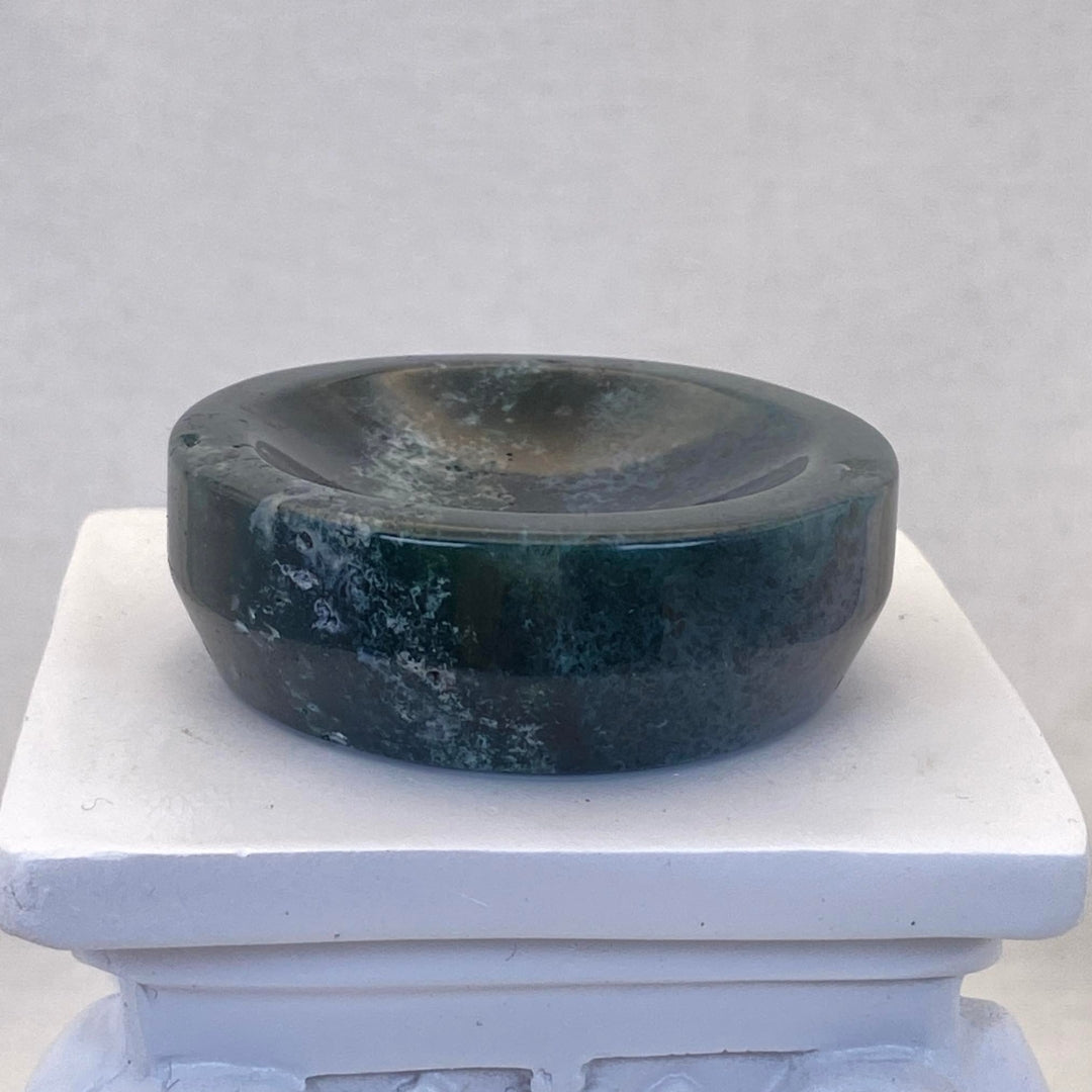 Small Moss Agate Ring Dish #1