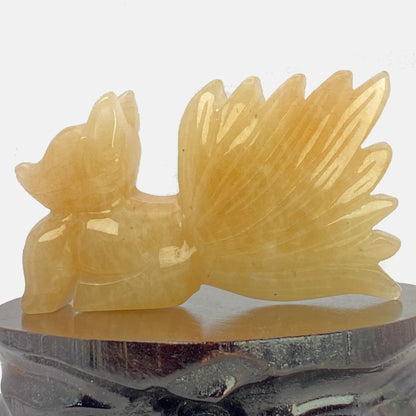 Peach Calcite 9 Tail Fox