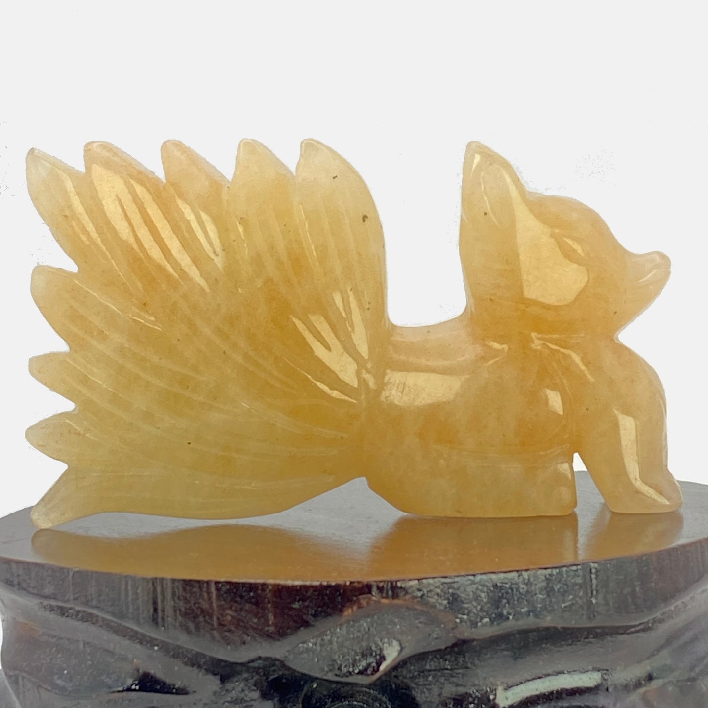 Peach Calcite 9 Tail Fox