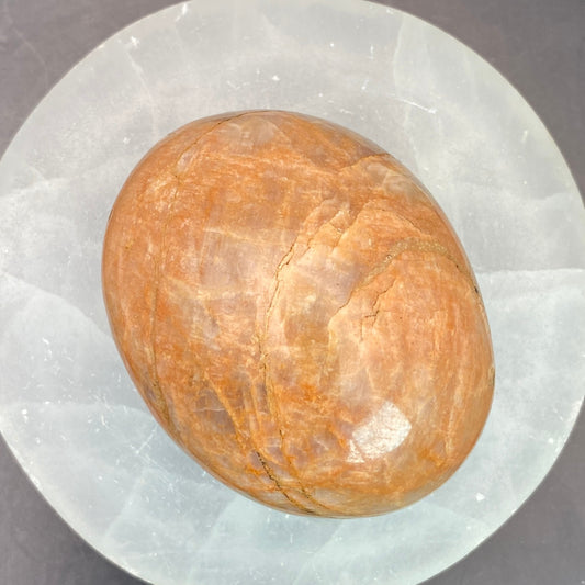 Peach Moonstone Palm Stone #11