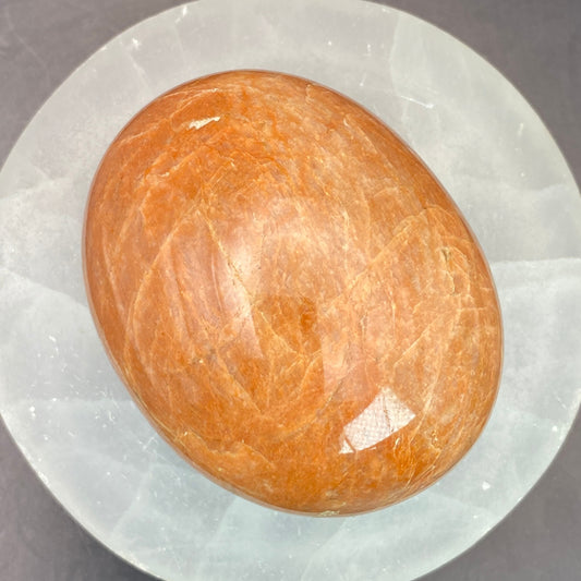 Peach Moonstone Palm Stone #12