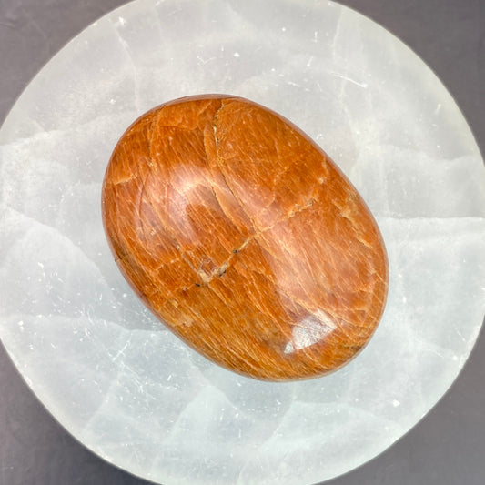 Peach Moonstone Palm Stone #5