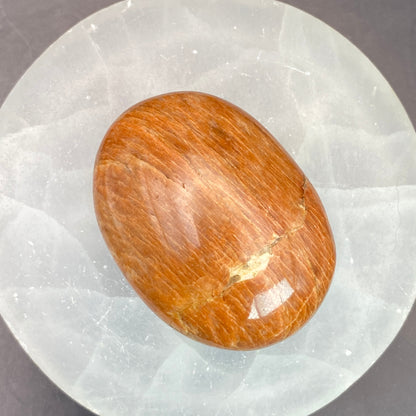 Peach Moonstone Palm Stone #5