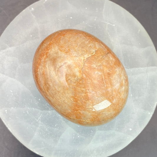 Peach Moonstone Palm Stone #7