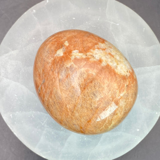 Peach Moonstone Palm Stone #9