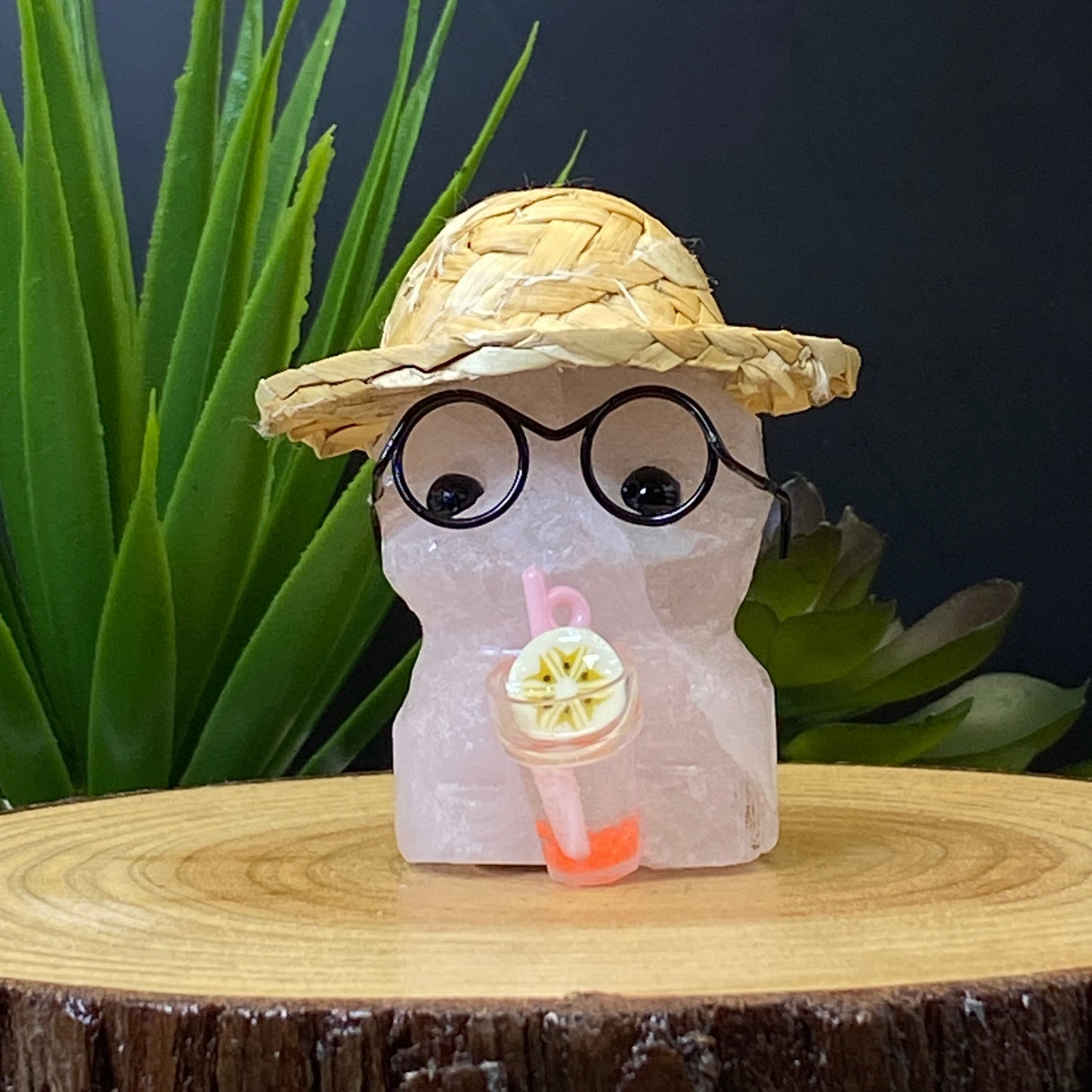 Rose Quartz Pet Rock #1