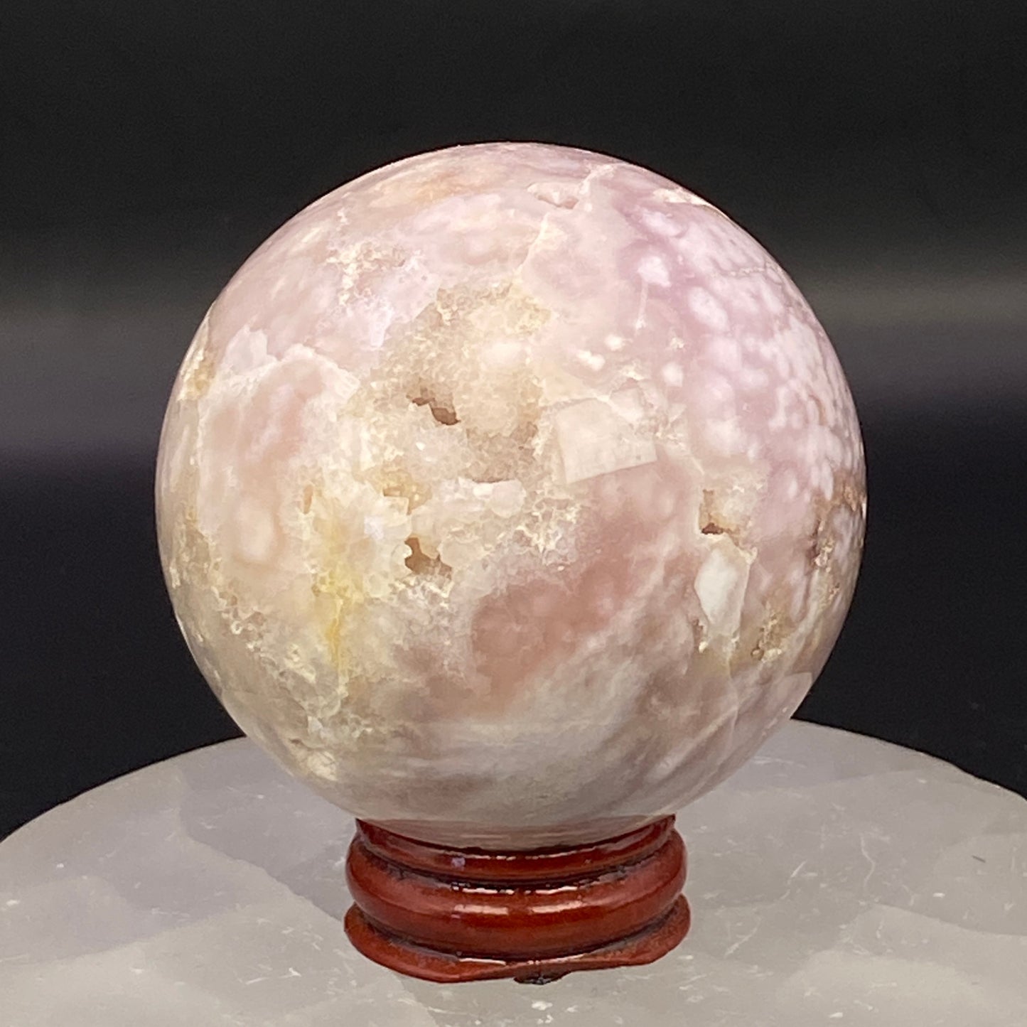 Pink Amethyst Sphere - Druzy!