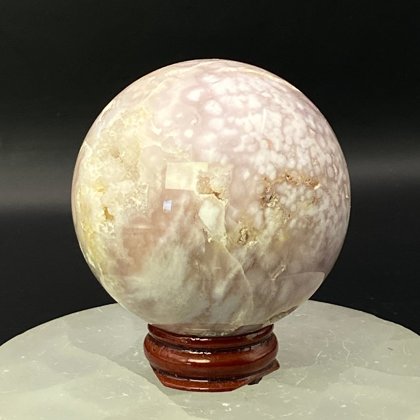 Pink Amethyst Sphere - Druzy!