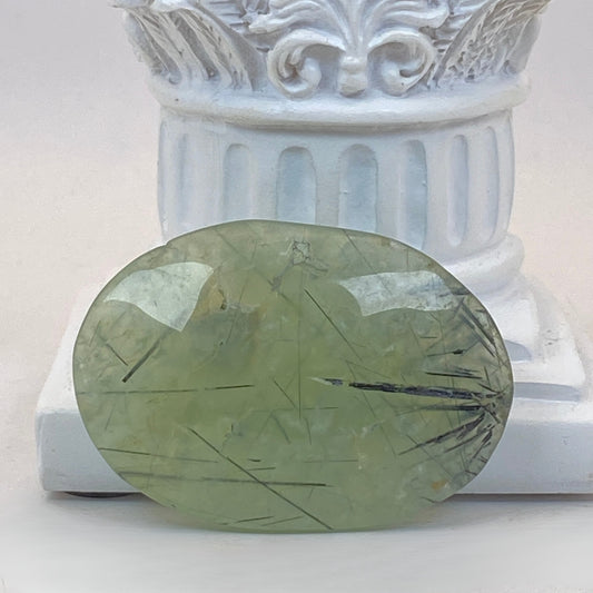 Prehnite Pillow Palm Stone #1