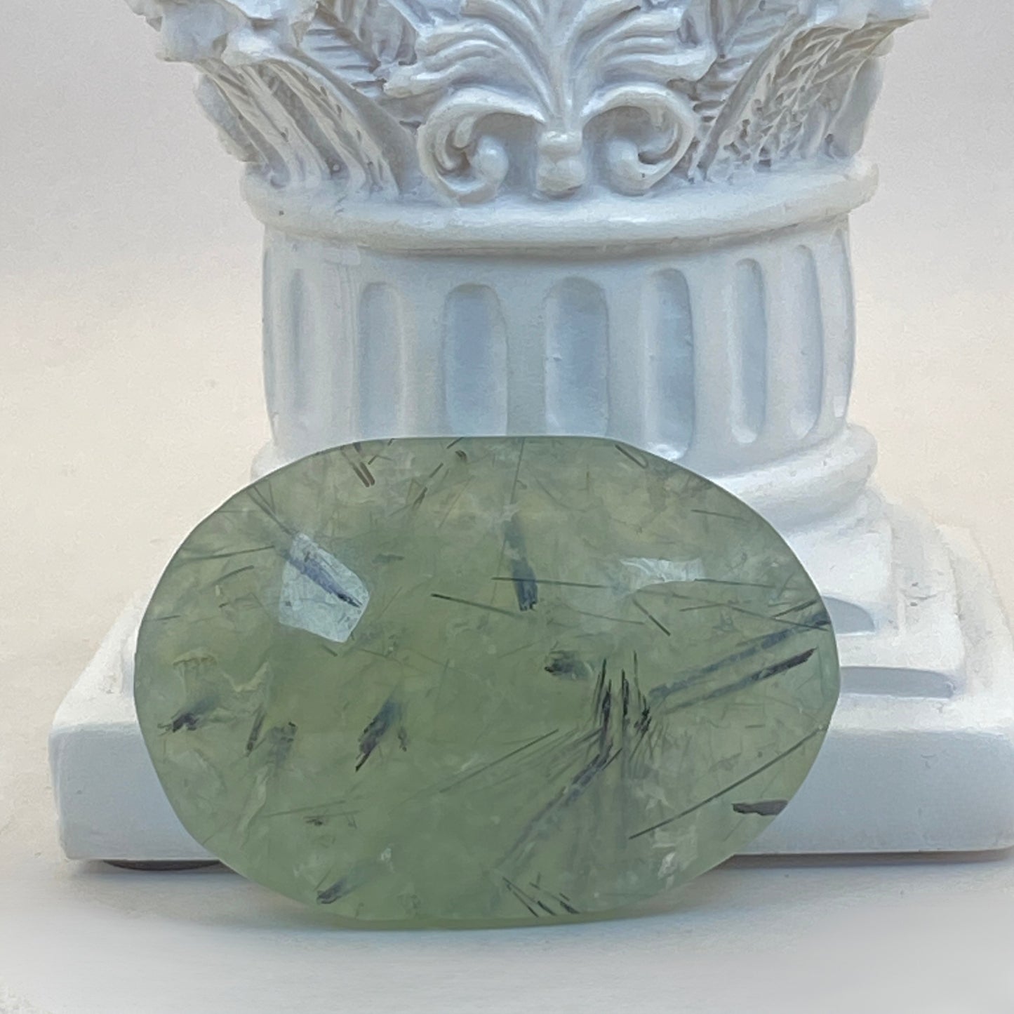 Prehnite Pillow Palm Stone #2