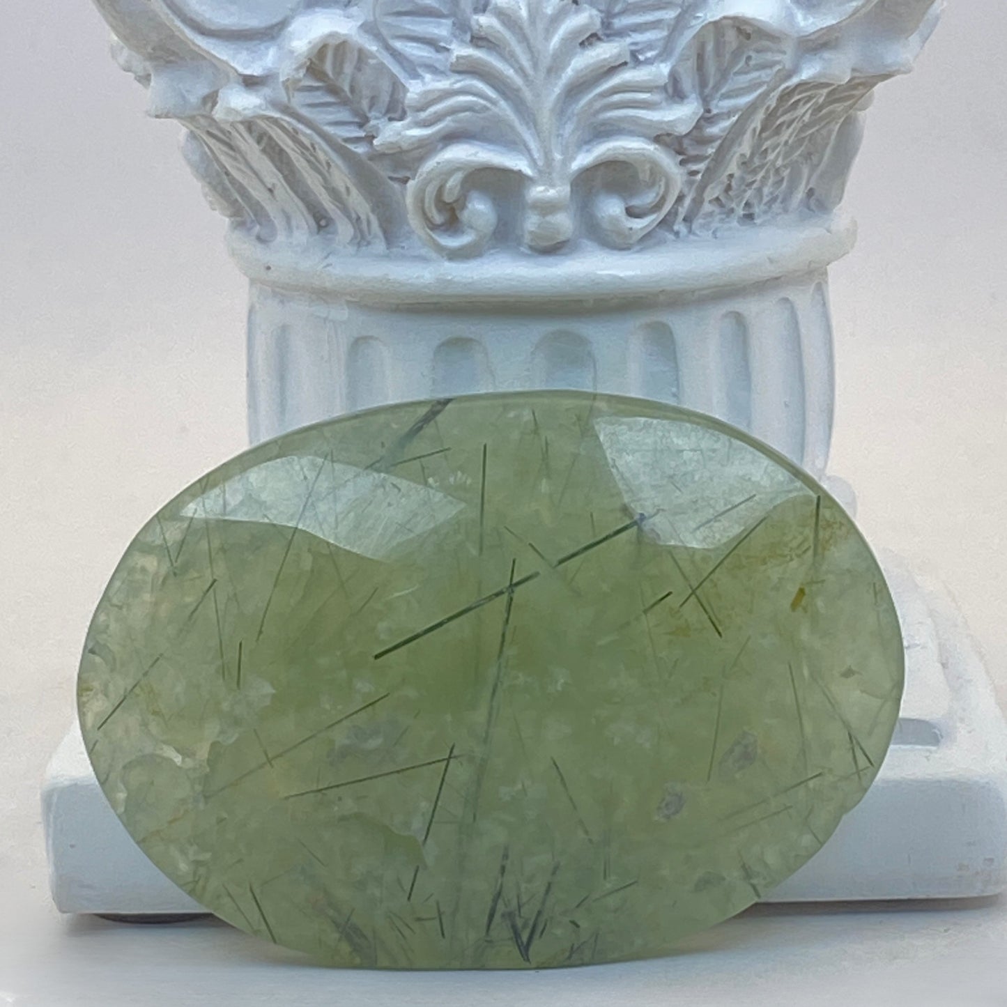 Prehnite Pillow Palm Stone #3