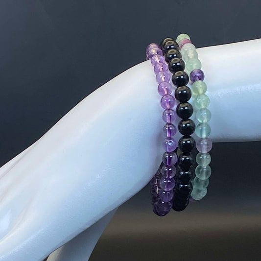6mm INTENTIONS 3-Stack Bracelets - Protection & Grounding
