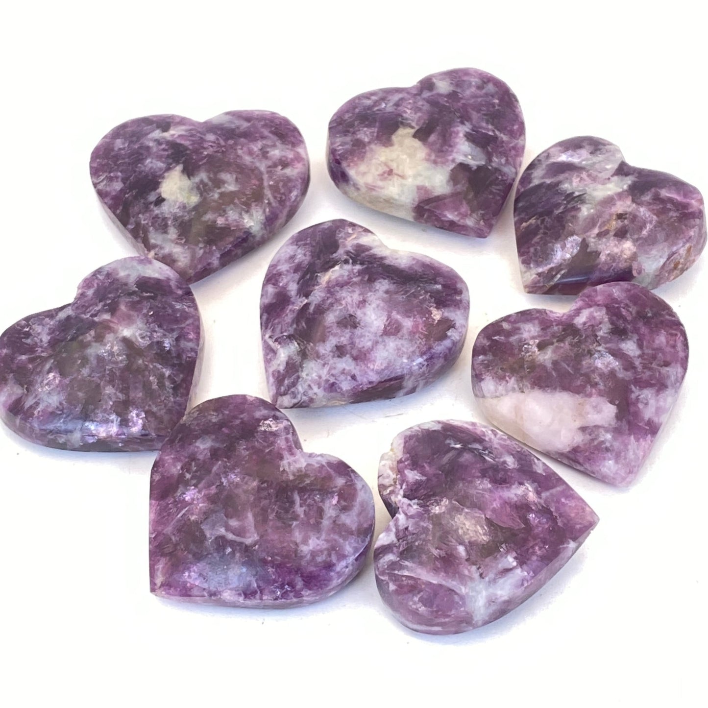 Purple Mica Heart - 47mm