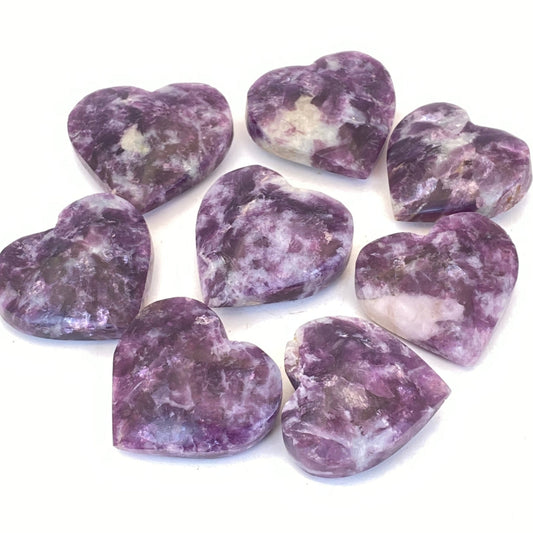 Purple Mica Heart - 47mm