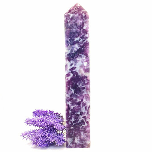 Purple Mica Tower #2 - Over 1kg! - 24.5cm - Room 1
