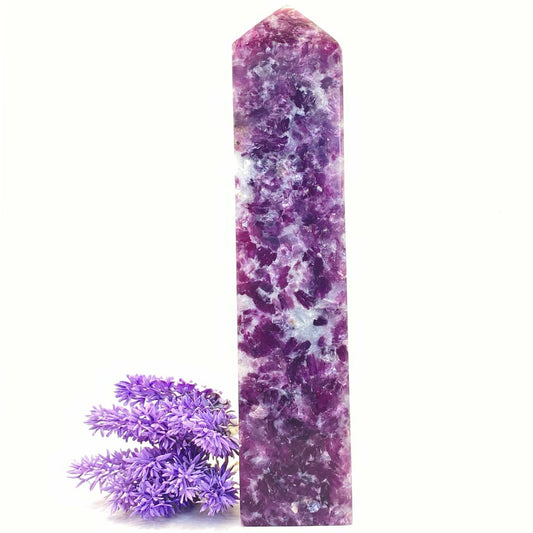 Purple Mica Tower #3 - Over 1kg! - 23cm