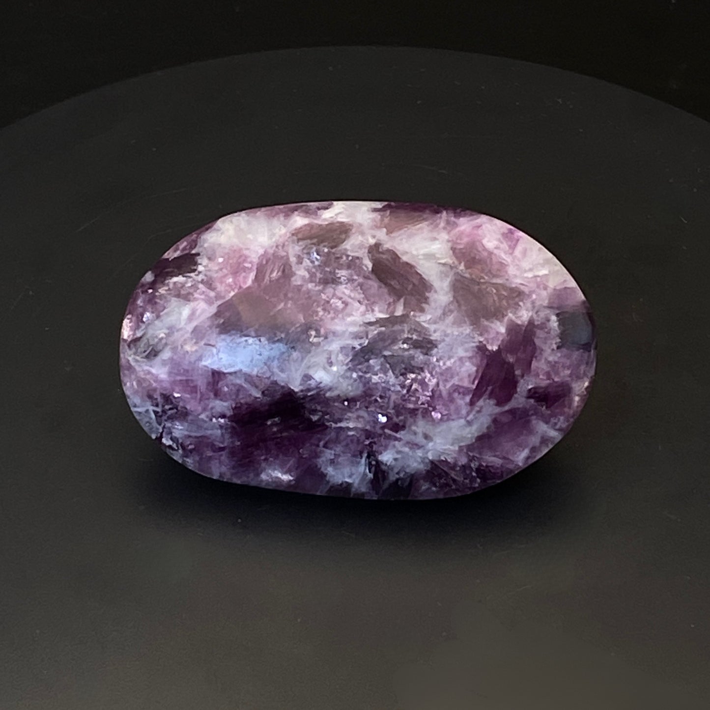 Purple Mica Pillow Palm Stone #1