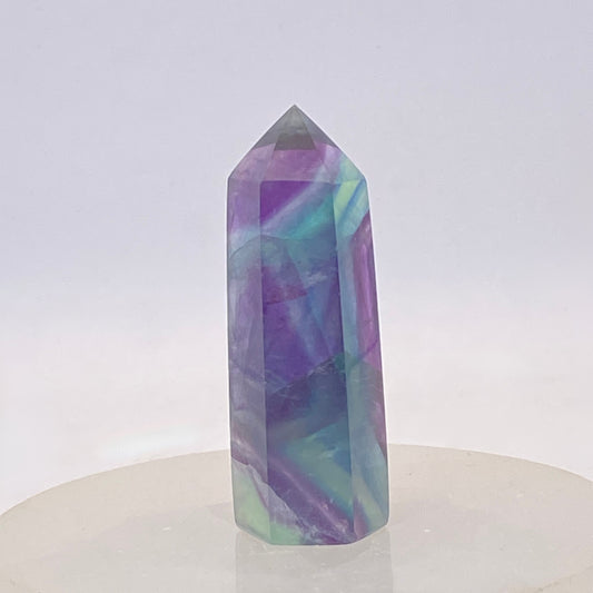 Rainbow Fluorite Point #8