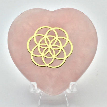 Rose Quartz Heart Mandala