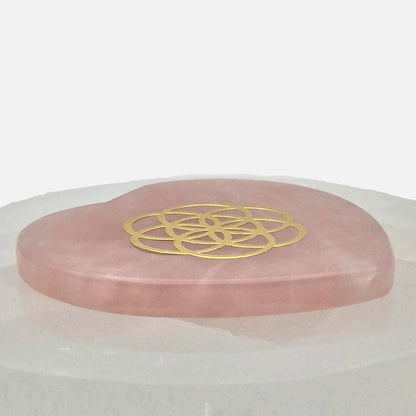 Rose Quartz Heart Mandala