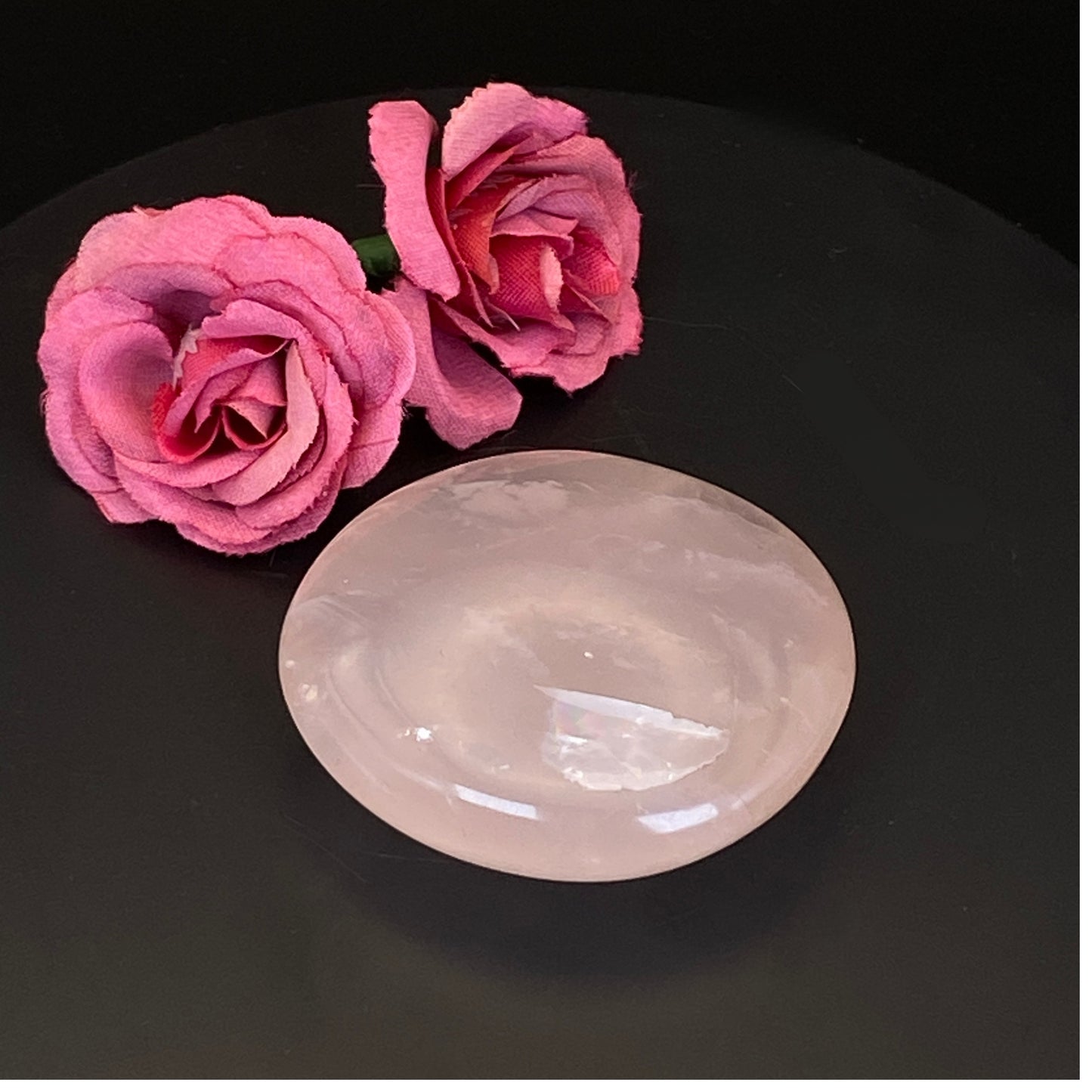 Rose Quartz Palm Stone #10