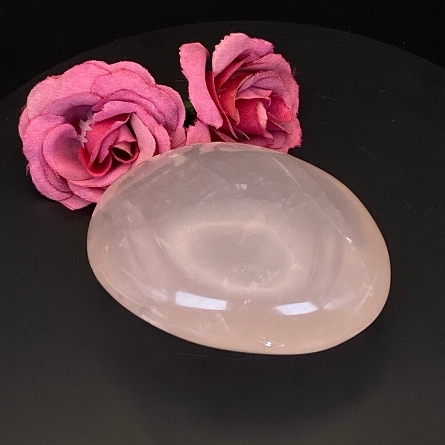 Rose Quartz Palm Stone #17