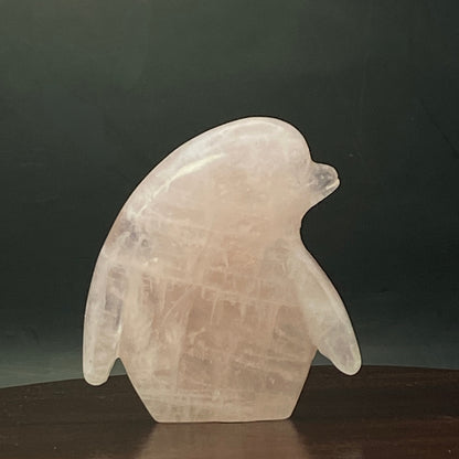 Rose Quartz Penguin #2