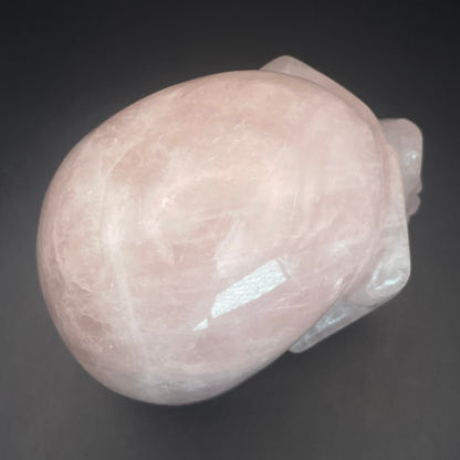 HUGE Rose Quartz Skull - 1.630kg!