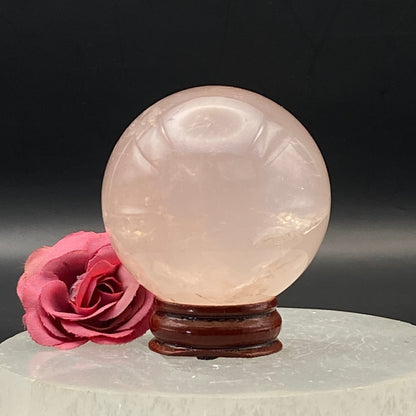 Rose Quartz Sphere #2 - Star!