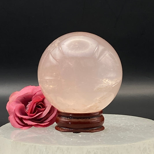 Rose Quartz Sphere #2 - Star!