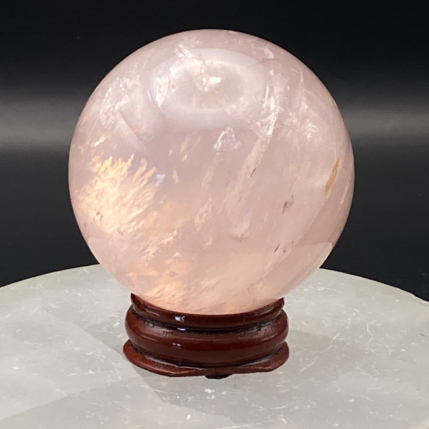 Rose Quartz Sphere #2 - Star!