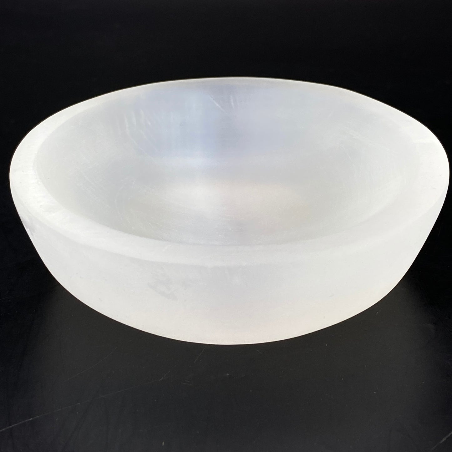 Selenite Large Bowl Set - Small Amethyst Clusters