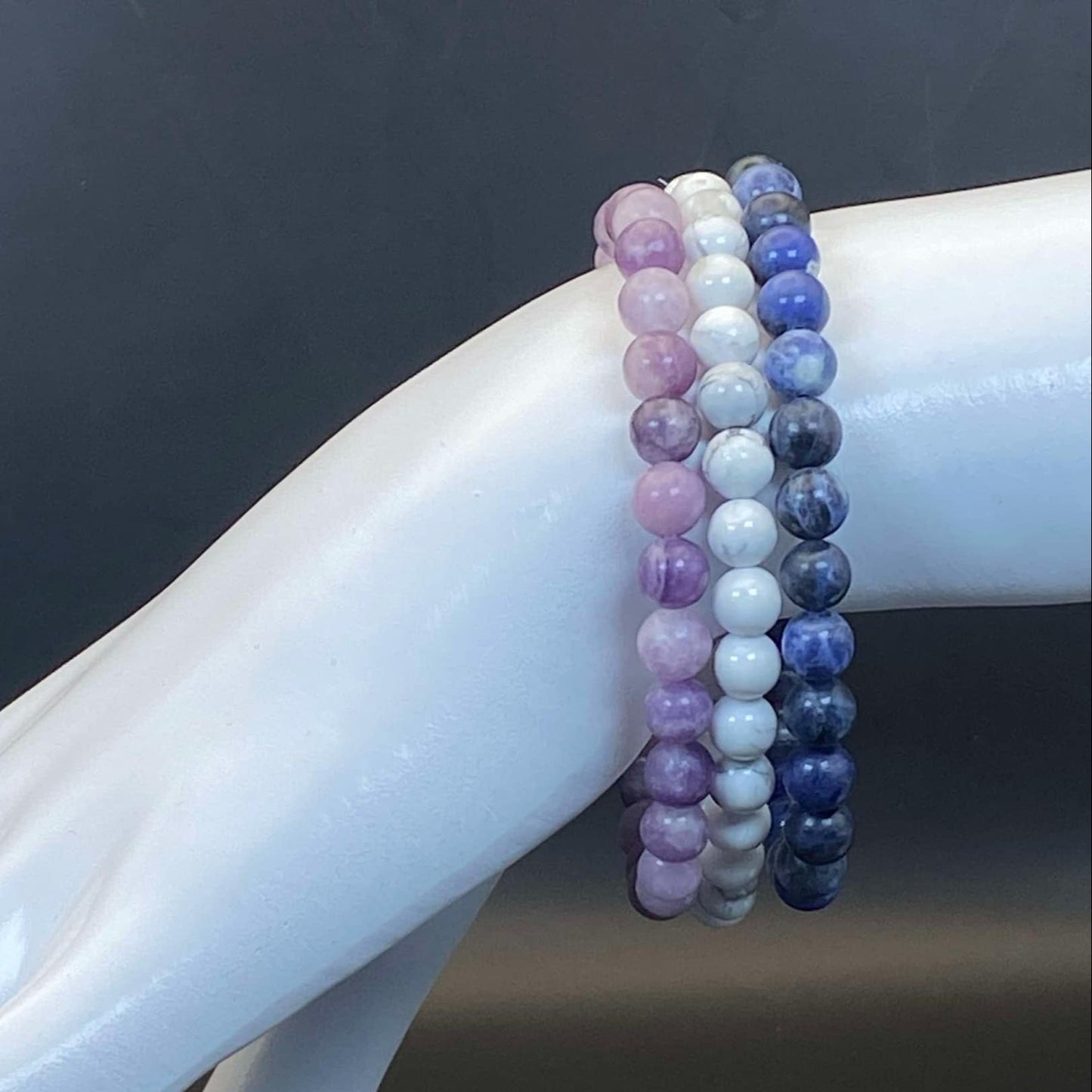 6mm INTENTIONS 3-Stack Bracelets - Sleep & Anxiety
