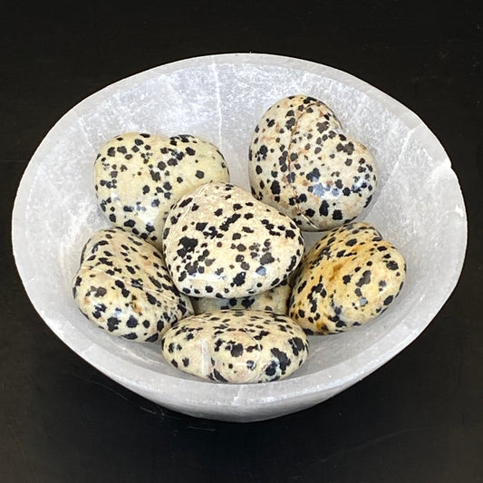 Dalmatian Jasper Heart - 28mm